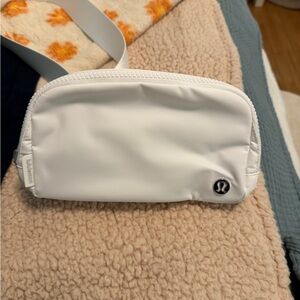 Lululemon White Crossbody Bag with Mesh Interior